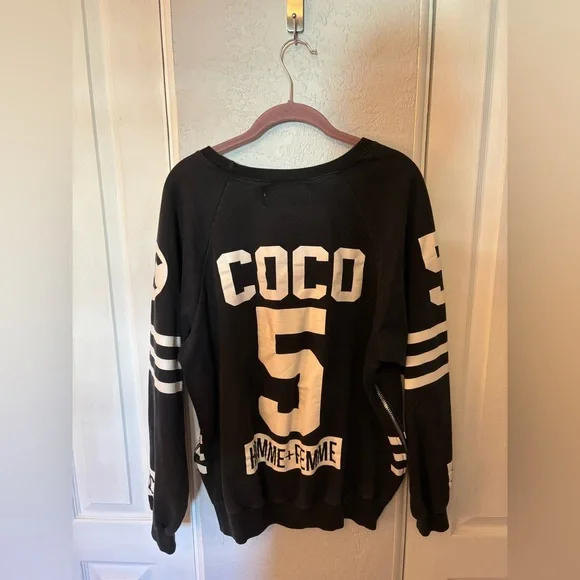 Home Femme Black Chanel Pullover Heavyweight Size Large - Picture 2 of 6